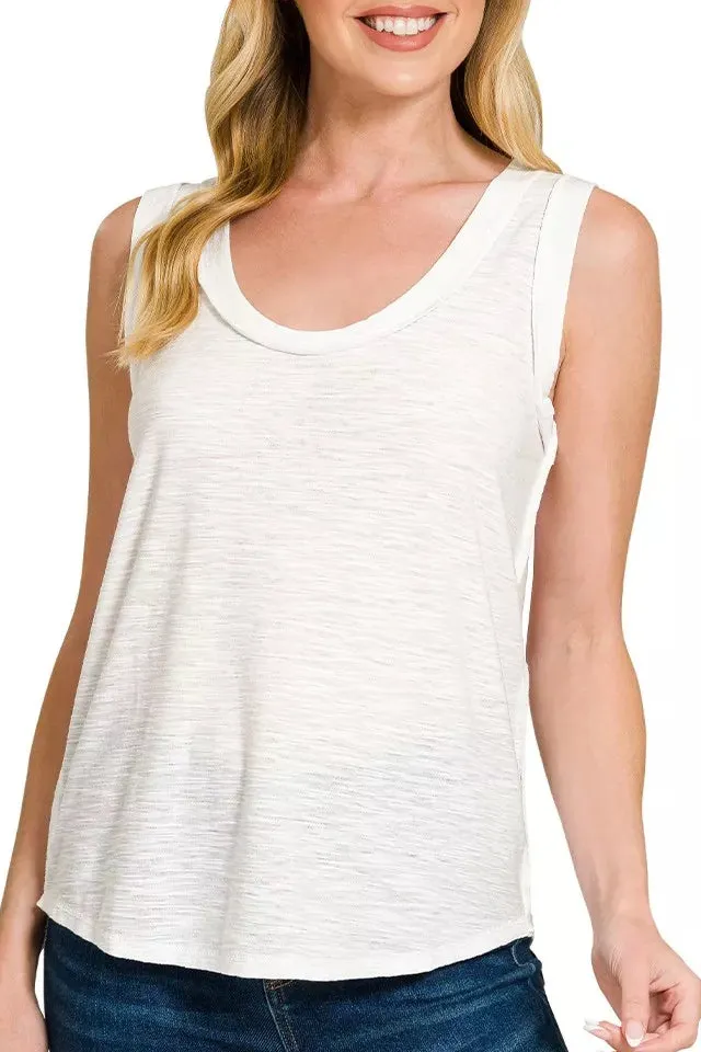 Easygoing Refined Cotton Tank Top