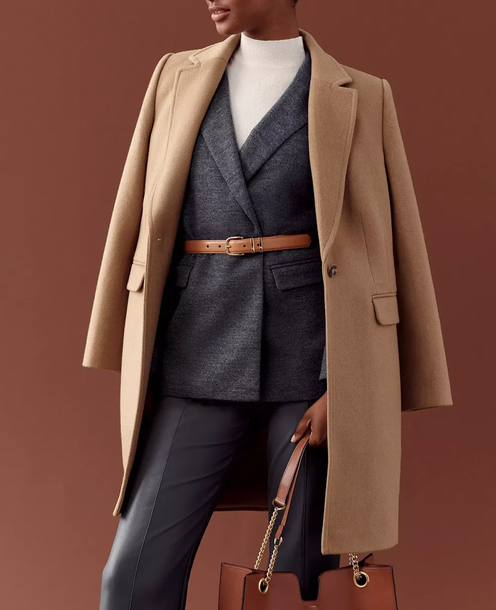 Petite Casual Style Lapel Coat