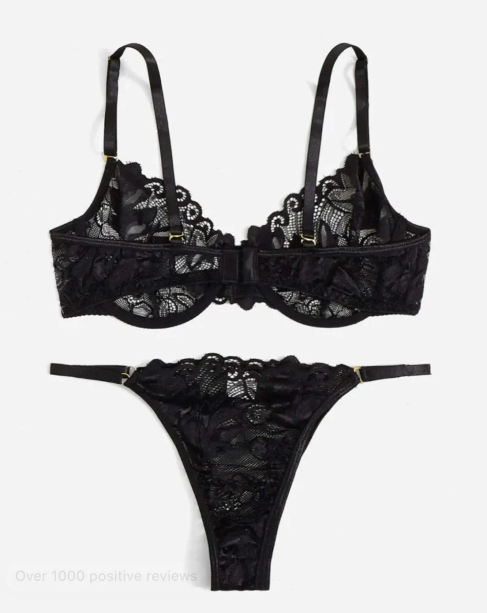 Refined Lace Underwire Lingerie Set