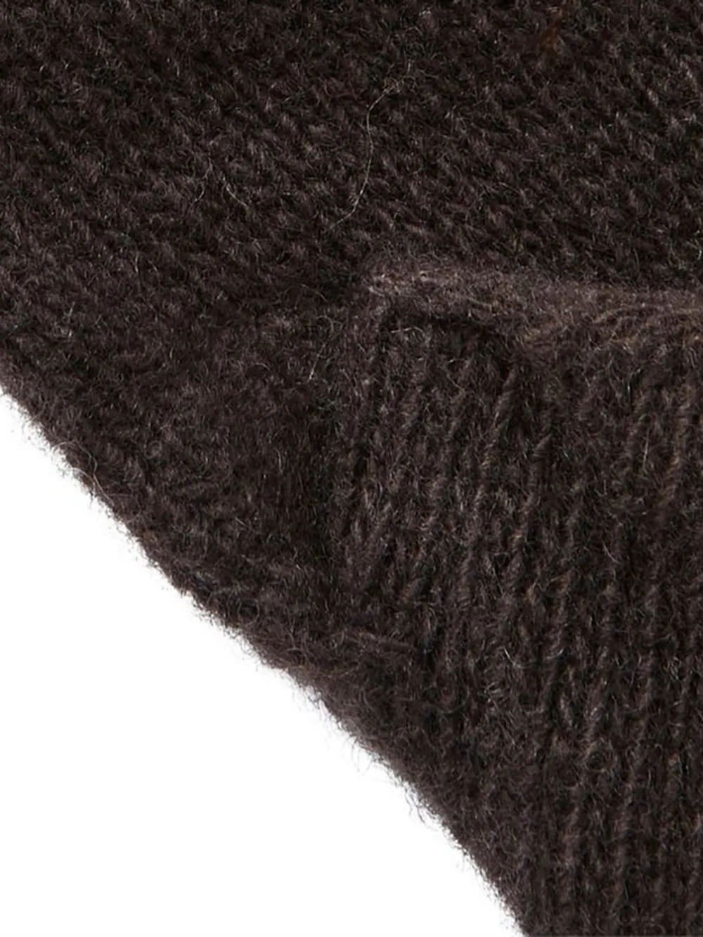 Brown Knitted Fingerless Gloves