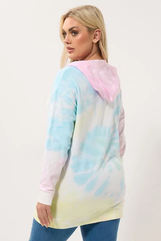 Blue Tie Dye Hoodie detail 2