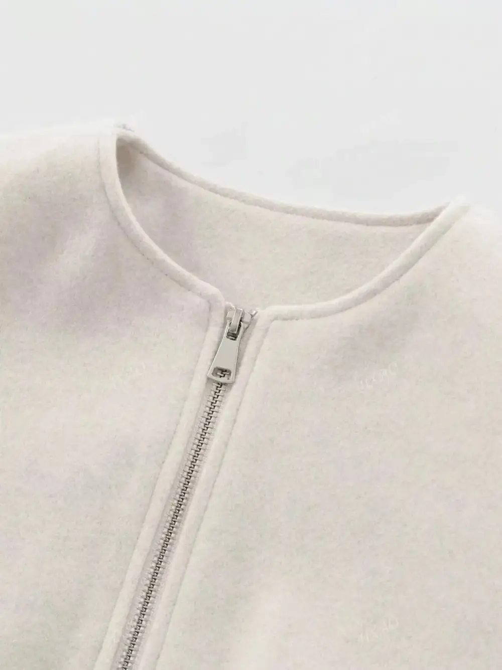 Plus Size Casual Fleece Zip-Up