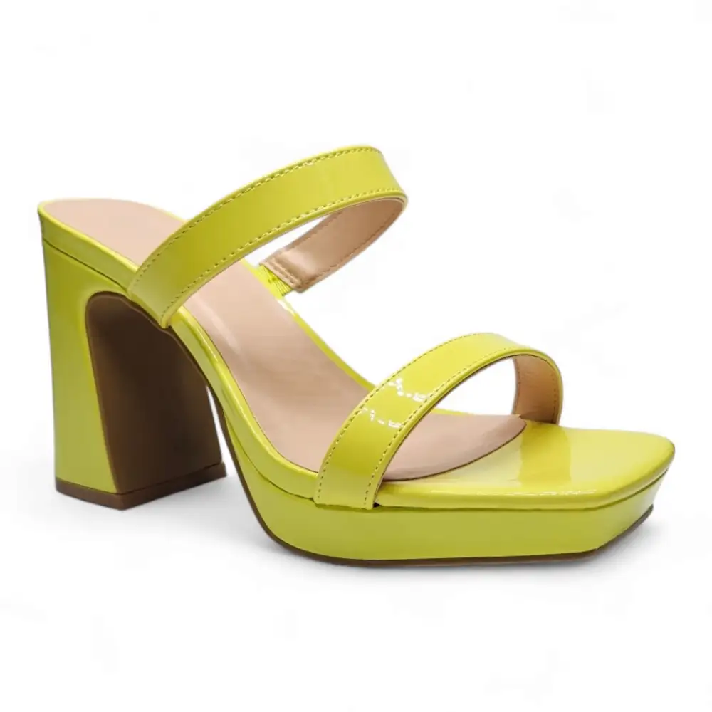 React Square Toe Platform Heel