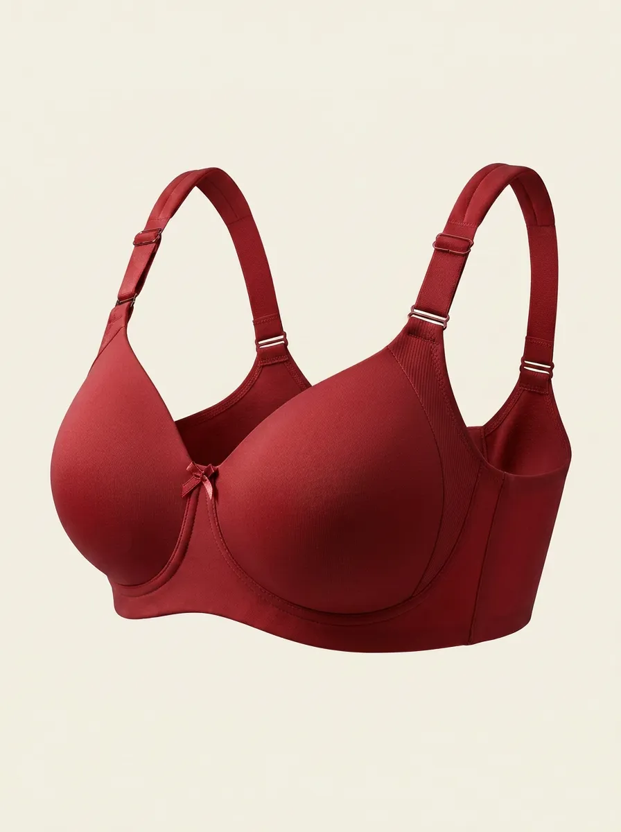 Women's Full-Coverage Underwire Seamless Ribbed Bra