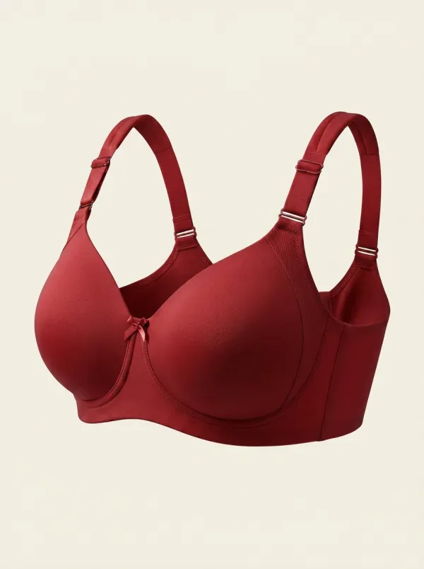 Women's Full-Coverage Underwire Seamless Ribbed Bra