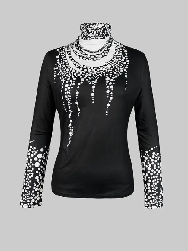 Polished Women's High-Neck Blouse