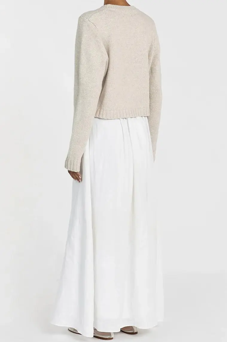CHALK KNIT CARDIGAN