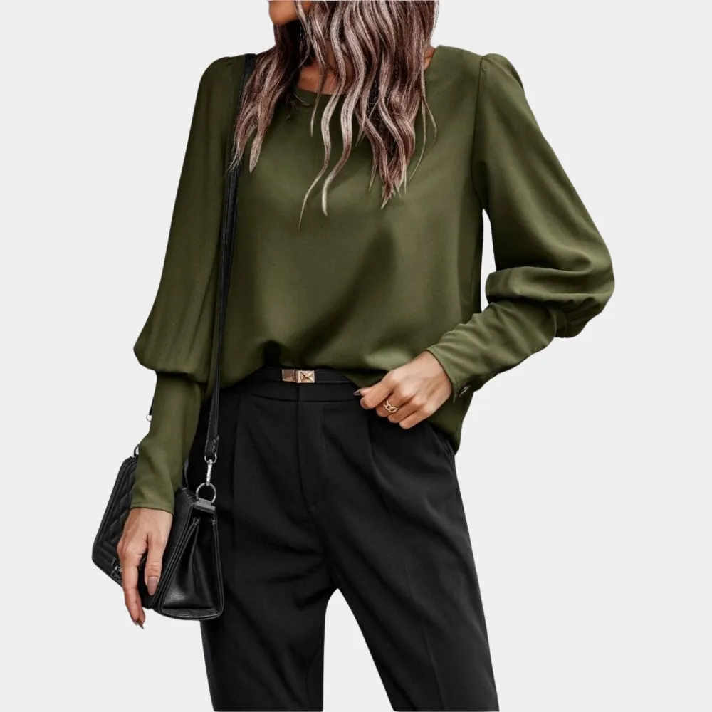 Button Detail Blouse