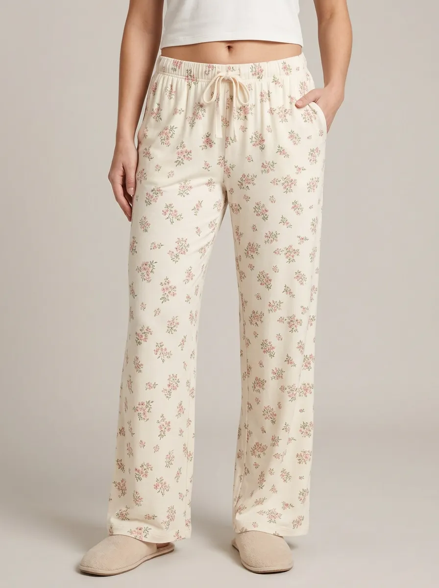 Comfortable Floral Printed Pajama Pants