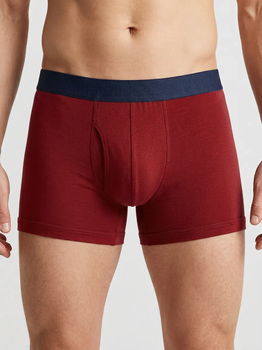 Men's Charcoal Contrast Waistband Boxer Briefs