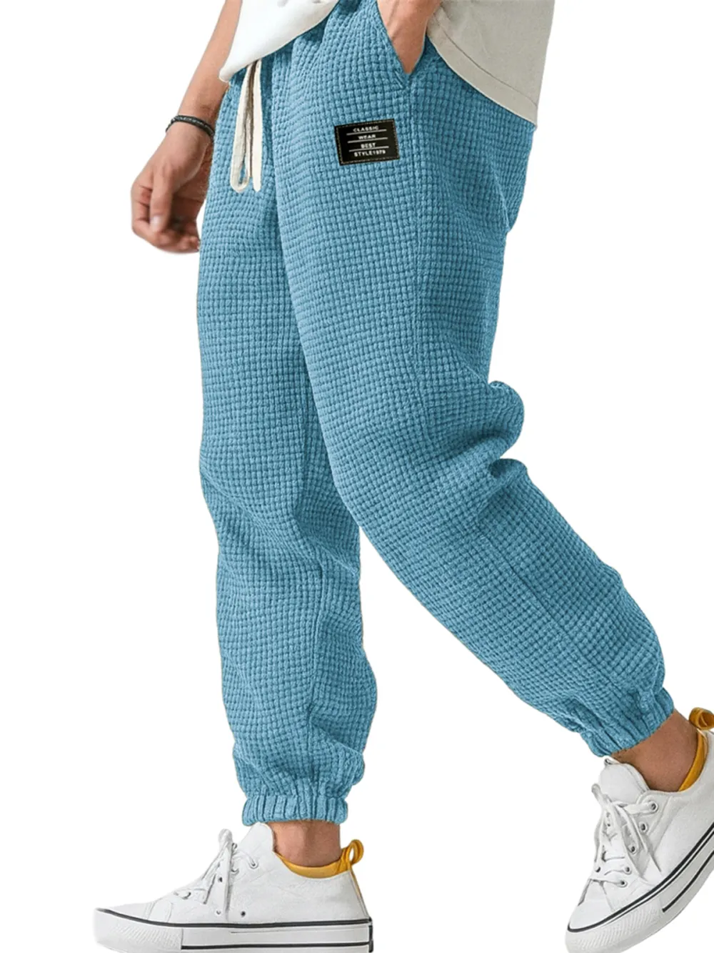 Textured Knit Easy Pants