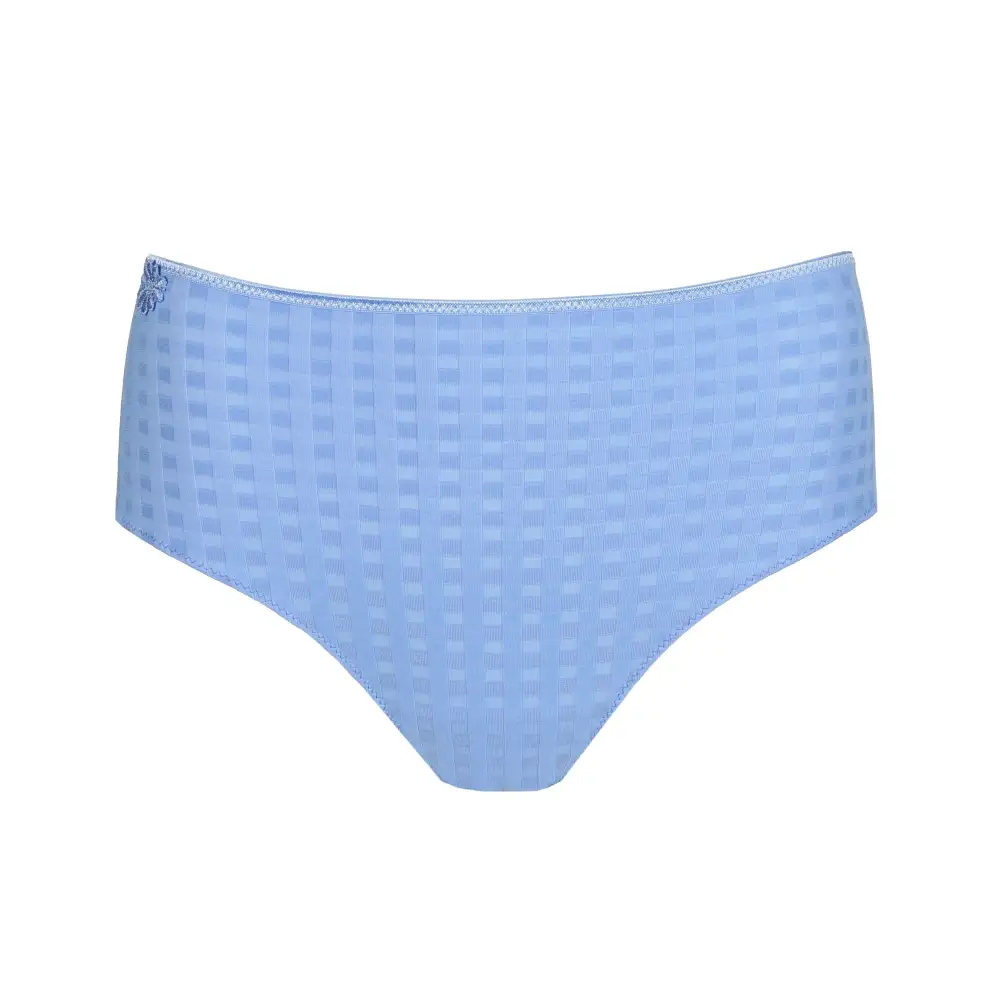 Women's Full Coverage Elastic Waistband Cotton Gusset Floral Embroidery Cotton Checkered Retro Detail Soft Fabric Stretch Fit Brief Panty