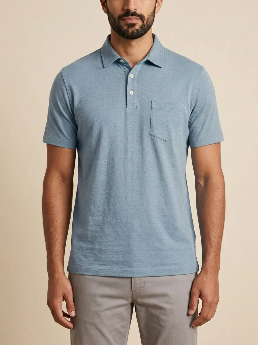 Pocket-Detail Men's Polo Shirt