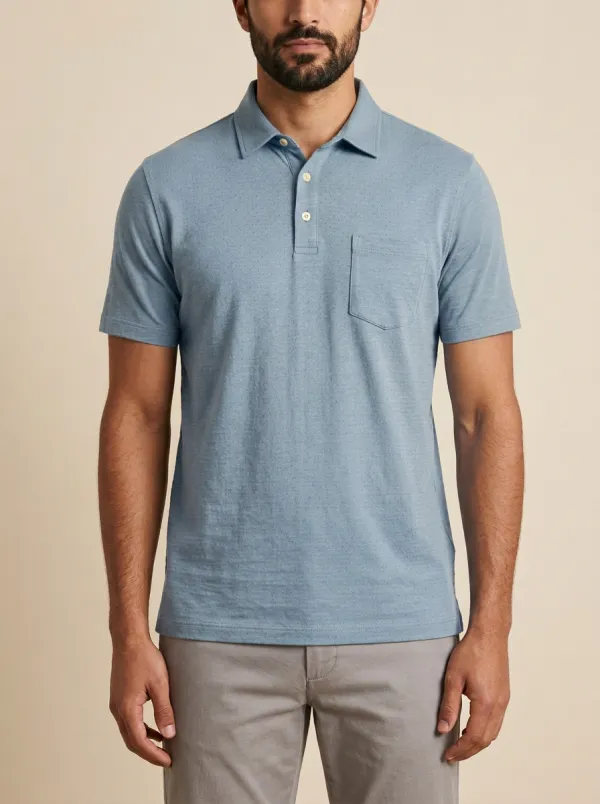 Pocket-Detail Men's Polo Shirt
