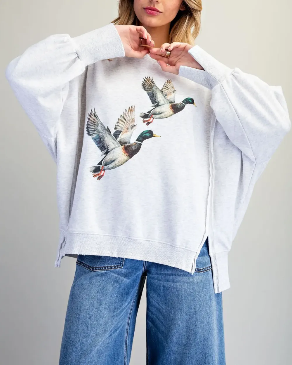 Mallard Print Pullover