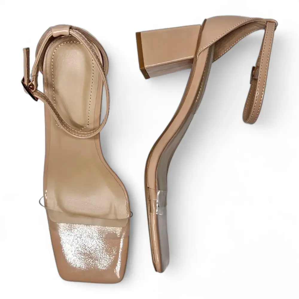 Lasting Square Toe Block Heel