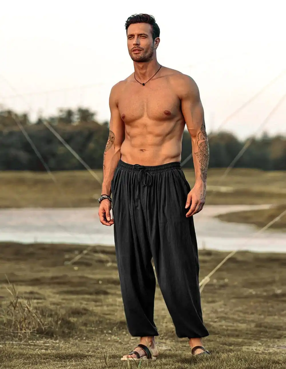 Loose Fit Linen Pants