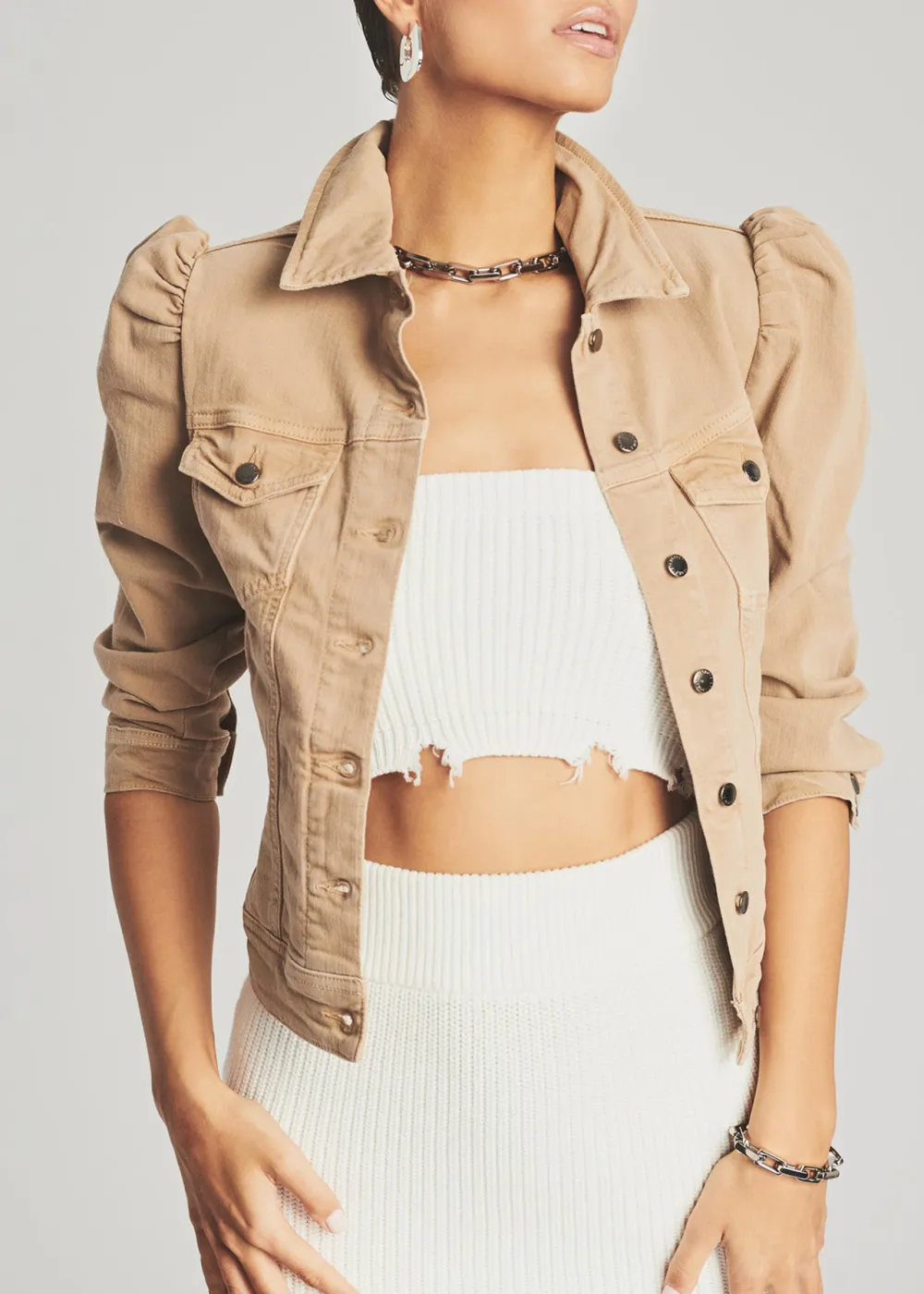 Long Sleeve Button Up Jacket