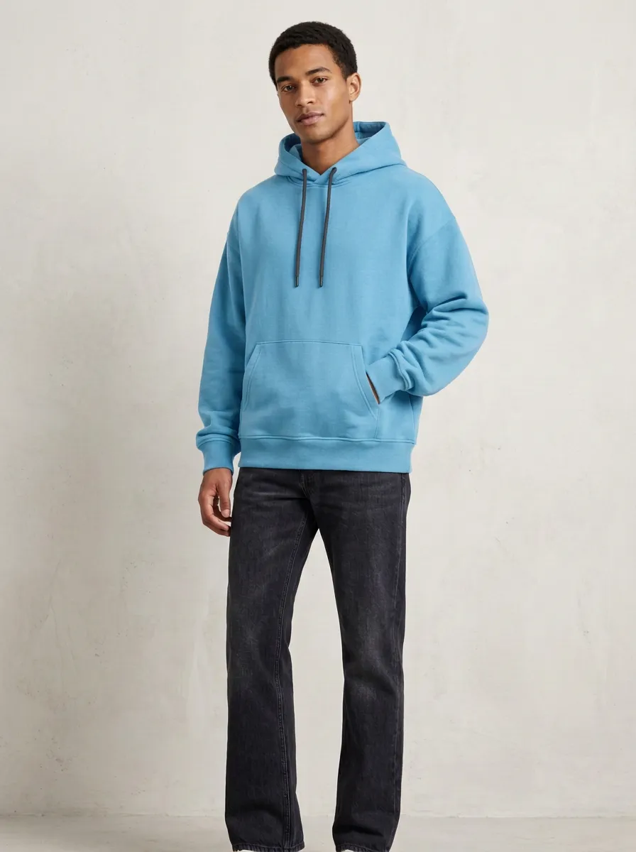 Unisex Relaxed Fit Hooded Sweatshirt