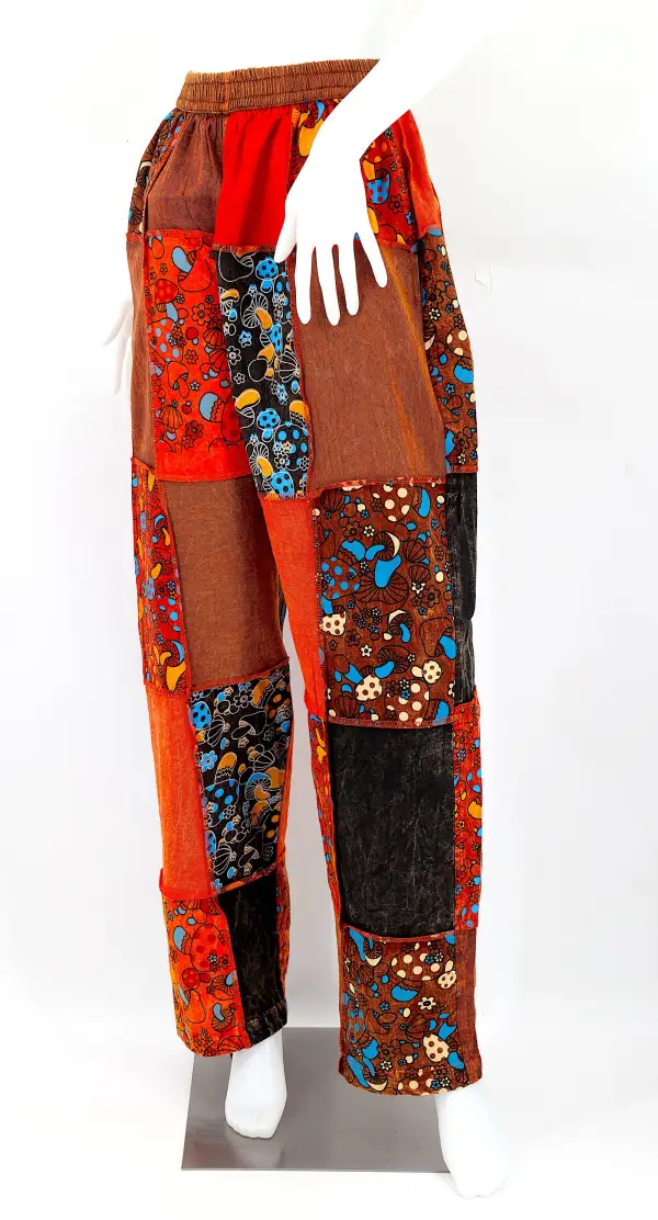 Women's Classic Patchwork Festival Straight Pants