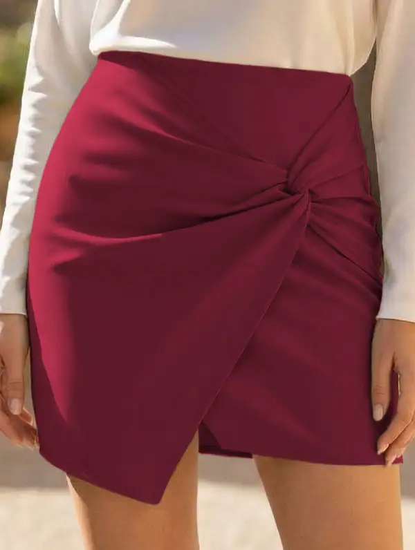 Weekend High Waist Bodycon Mini Skirt