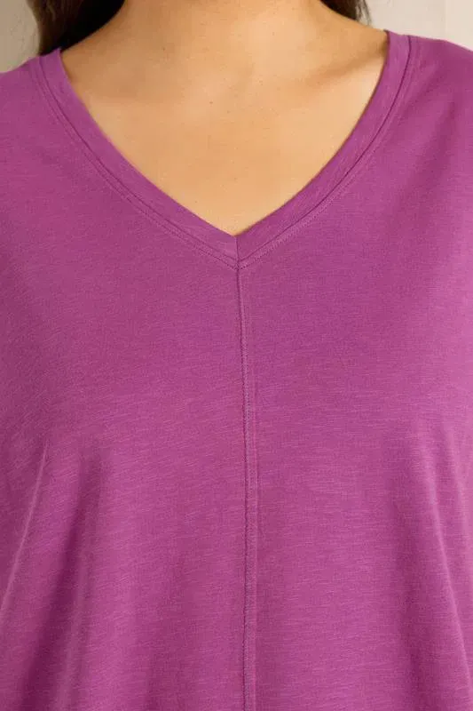 Purple Cotton T-Shirt