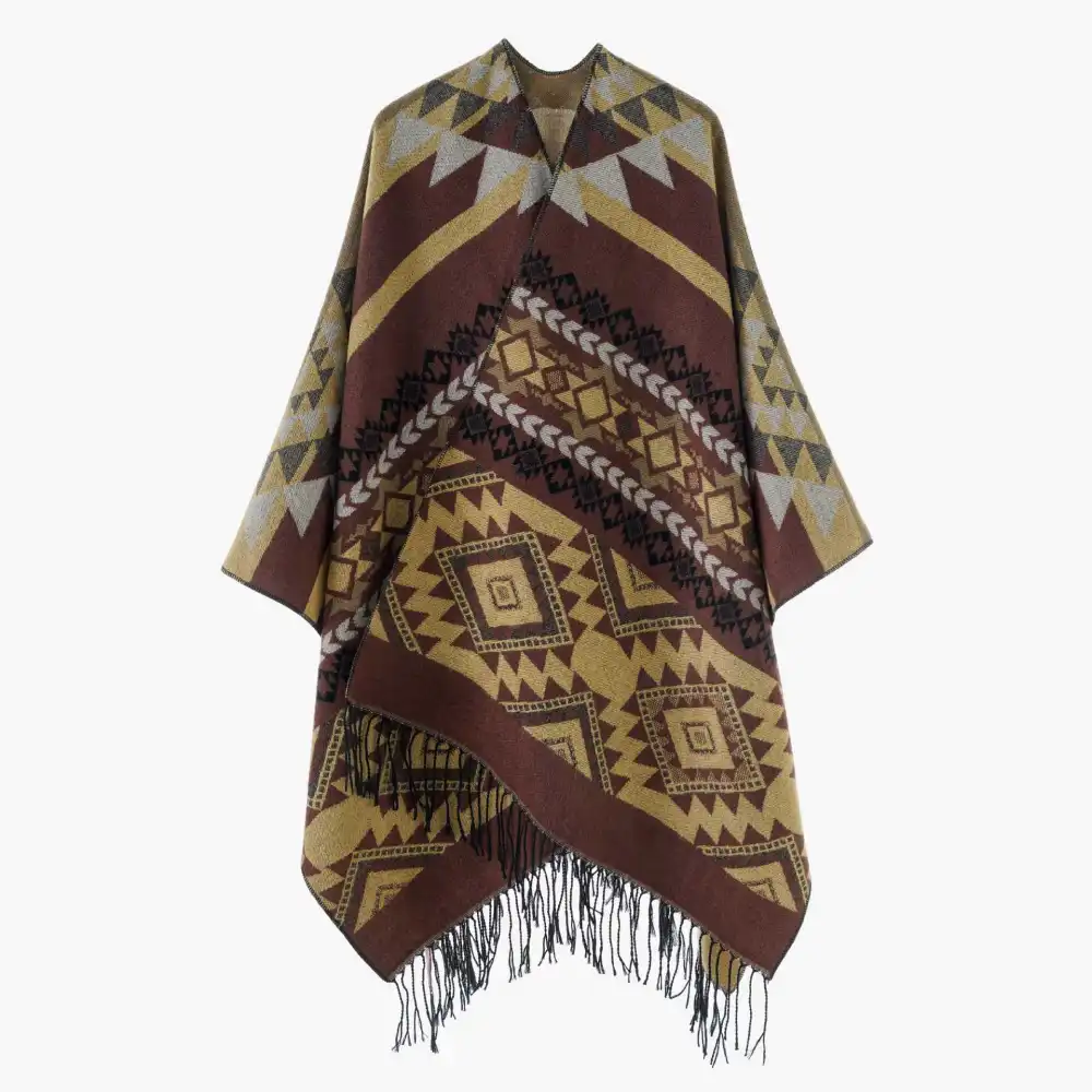Jacquard Oversized Wrap Scarf