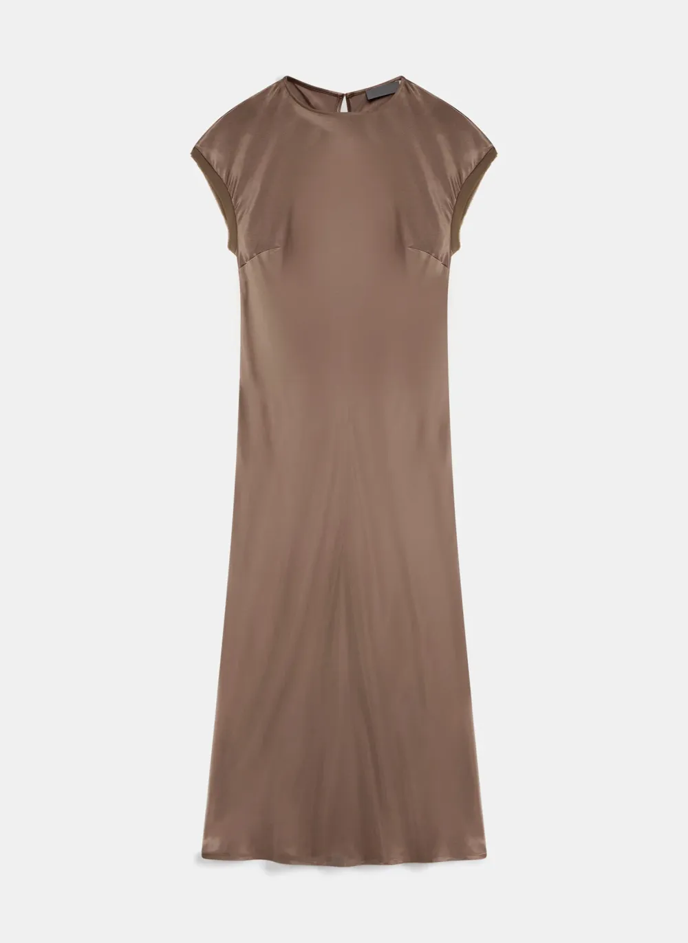 Casual Style Satin Midi Dress
