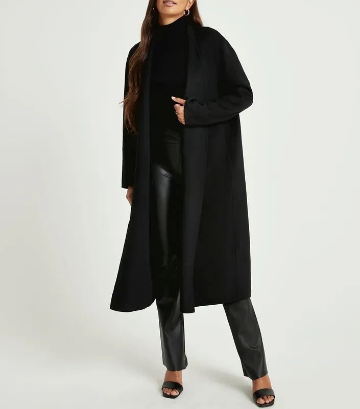 Waist Tie Wool Jacket