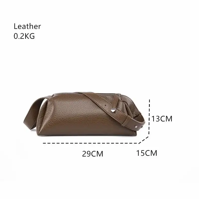 Effortless Style: Simple Soft Genuine Leather Handbag