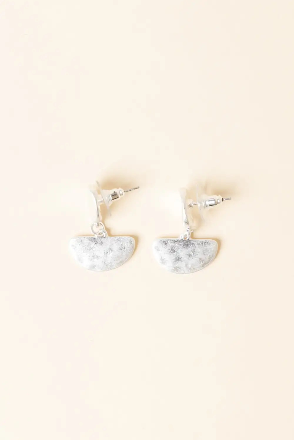 Geometric Oval Drop Earrings