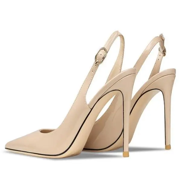 Elegant Pointed Toe Stiletto Slingback Pumps