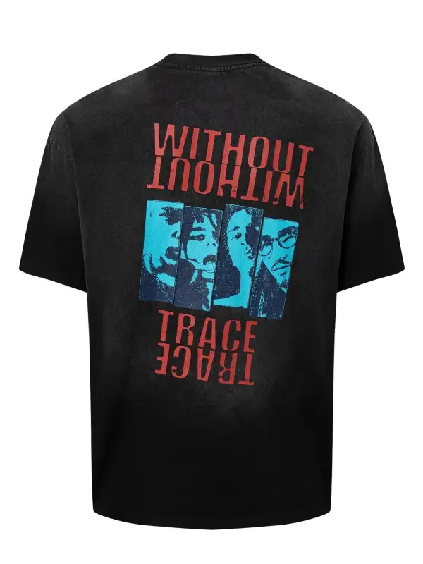 Clean Graphic Short Sleeve Oversized Crew Neck Tee