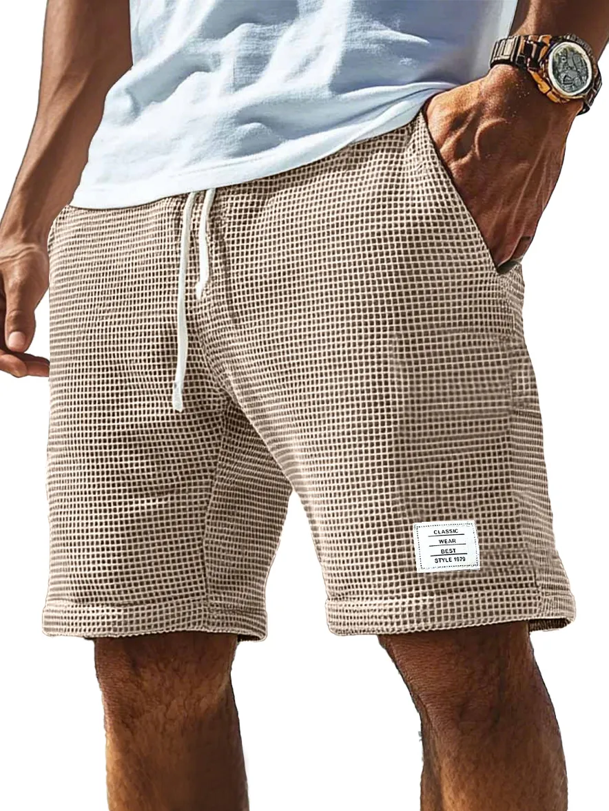 Everyday Textured Knit Drawstring Shorts