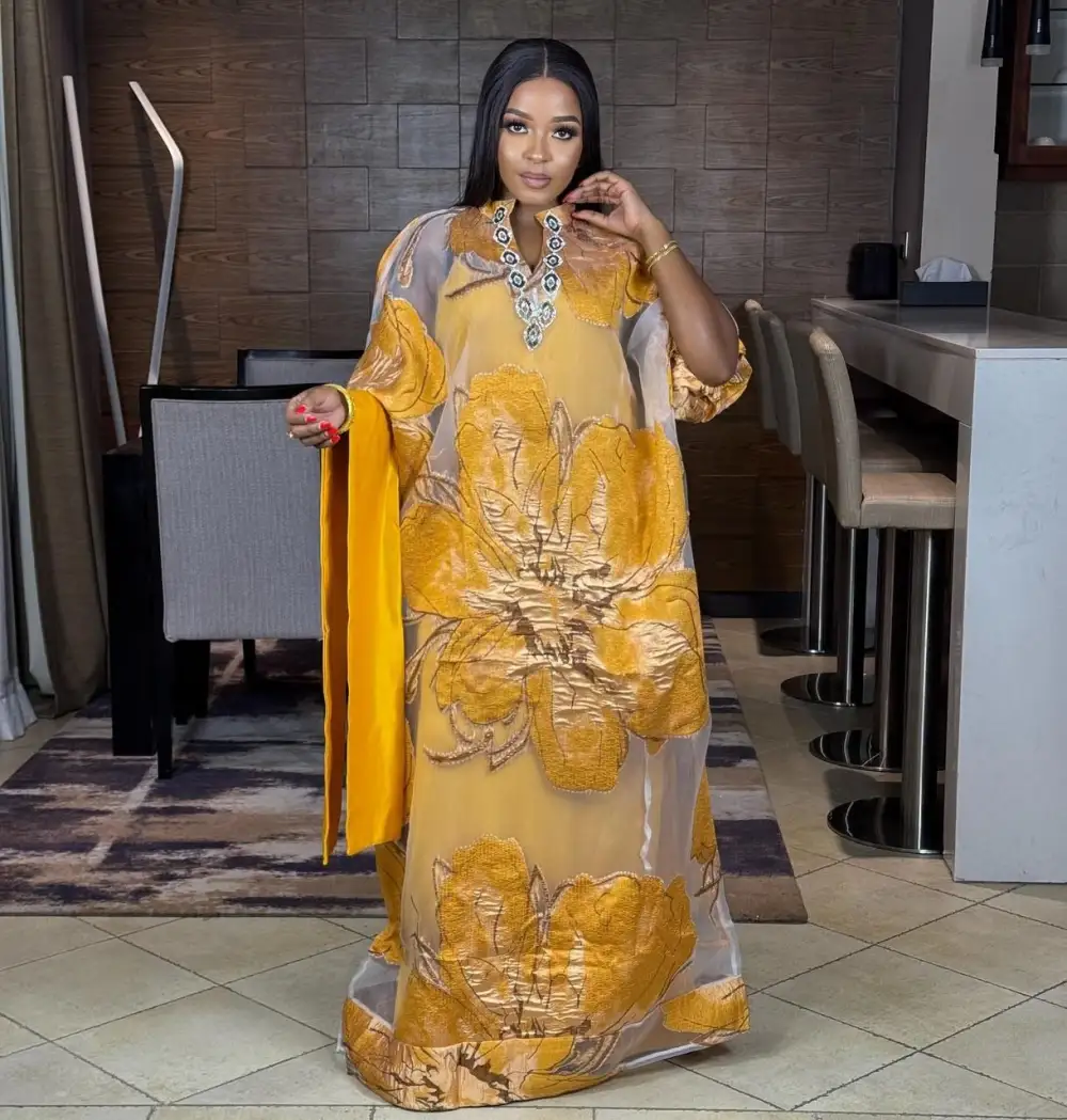 Luxury 3 Piece Brocade Kaftan Set