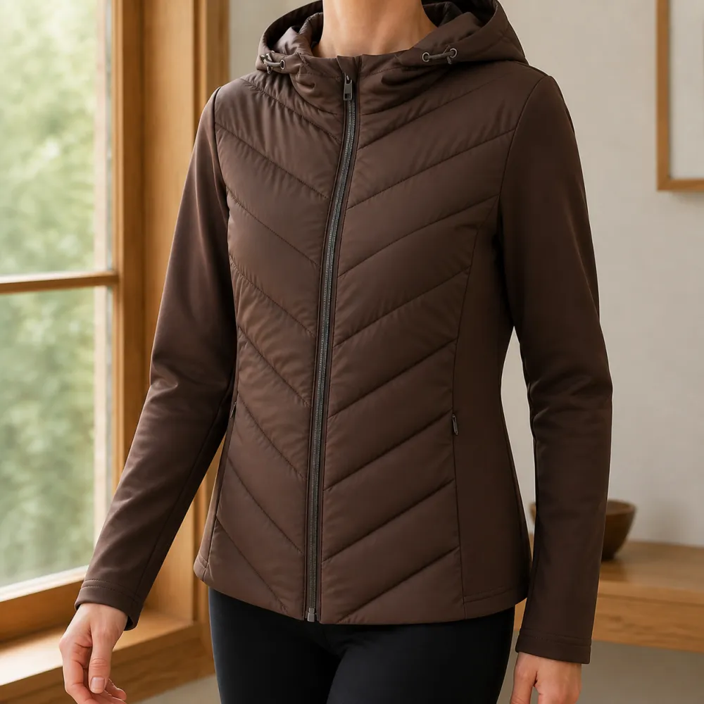 Chevron Hooded Jacket