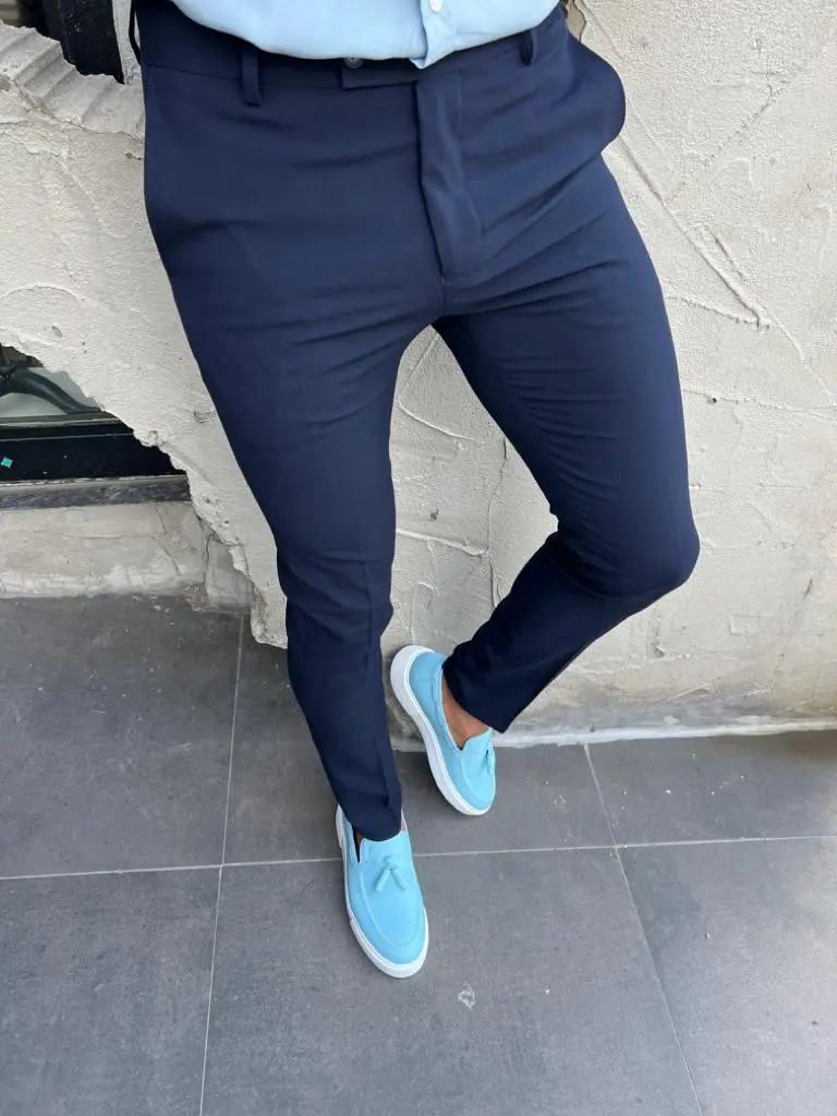 Classic Slim Fit Refined Tailored Trousers