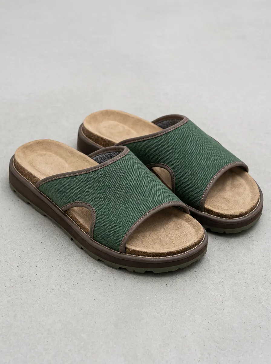 Men's Outdoor Sandals Canvas Graphic Detail