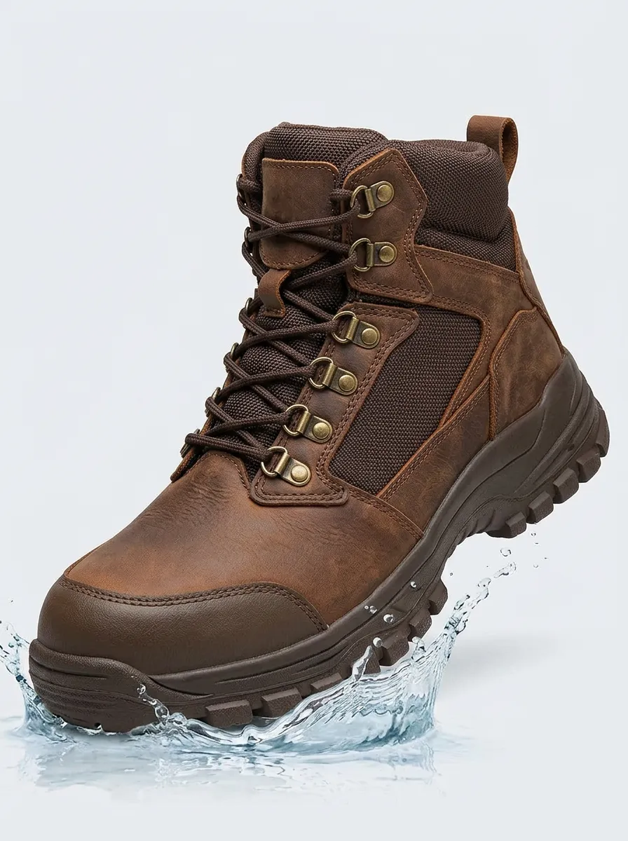 All-Terrain-Look Men's Waterproof Work Boots