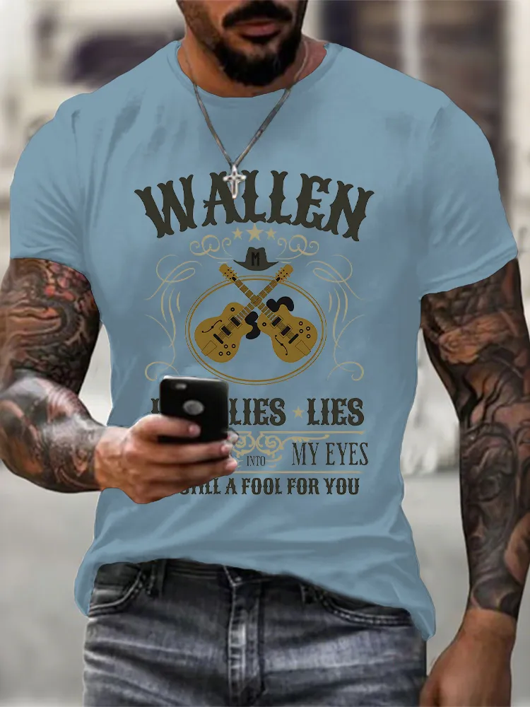 Men's Morgan Wallen Lies Lies Lies T-Shirt
