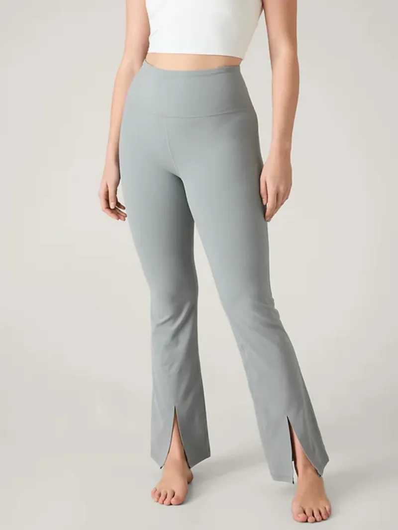 Black Split-Hem Pants For Chic Casual Style