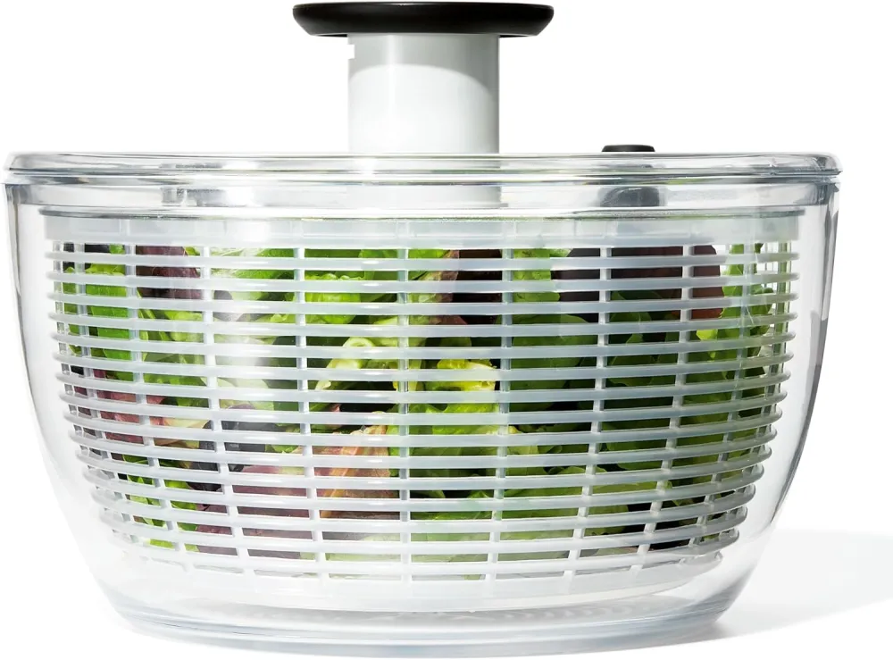 6.22 Qt Salad Spinner, Vegetable Washer with Bowl & Strainer