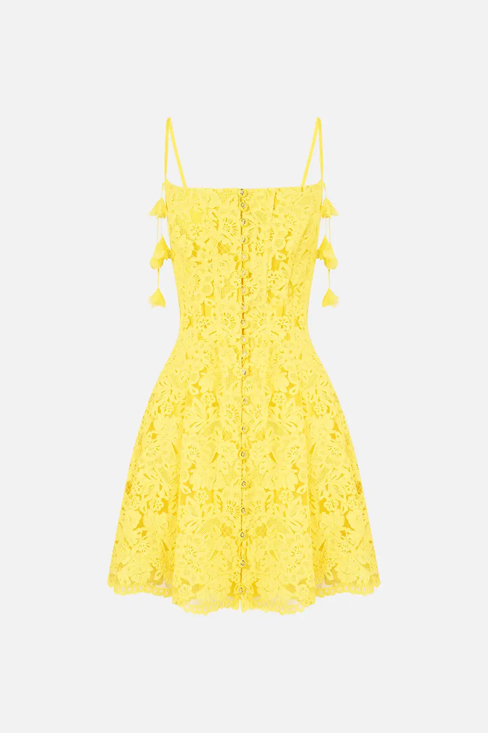 Relaxed Corset Dress with Short Flared Skirt