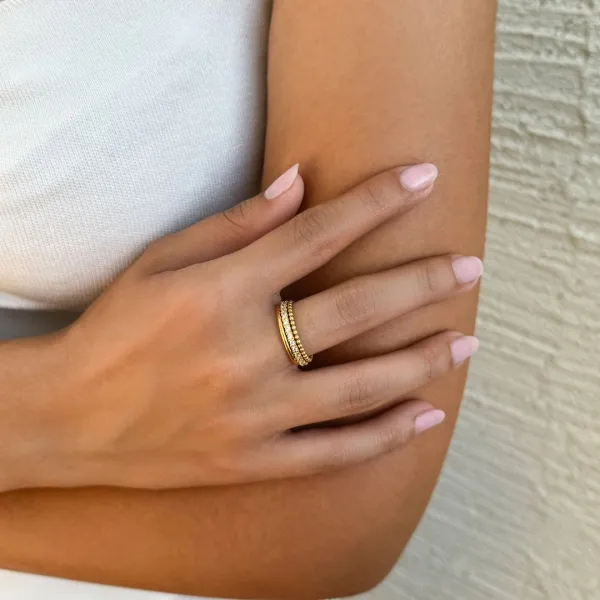 Classic Crystal Eternity Band Fashion Ring