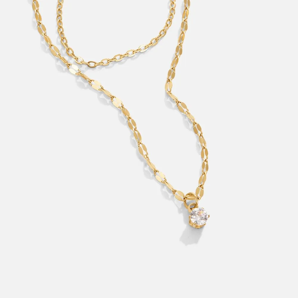 Layered Crystal Necklace