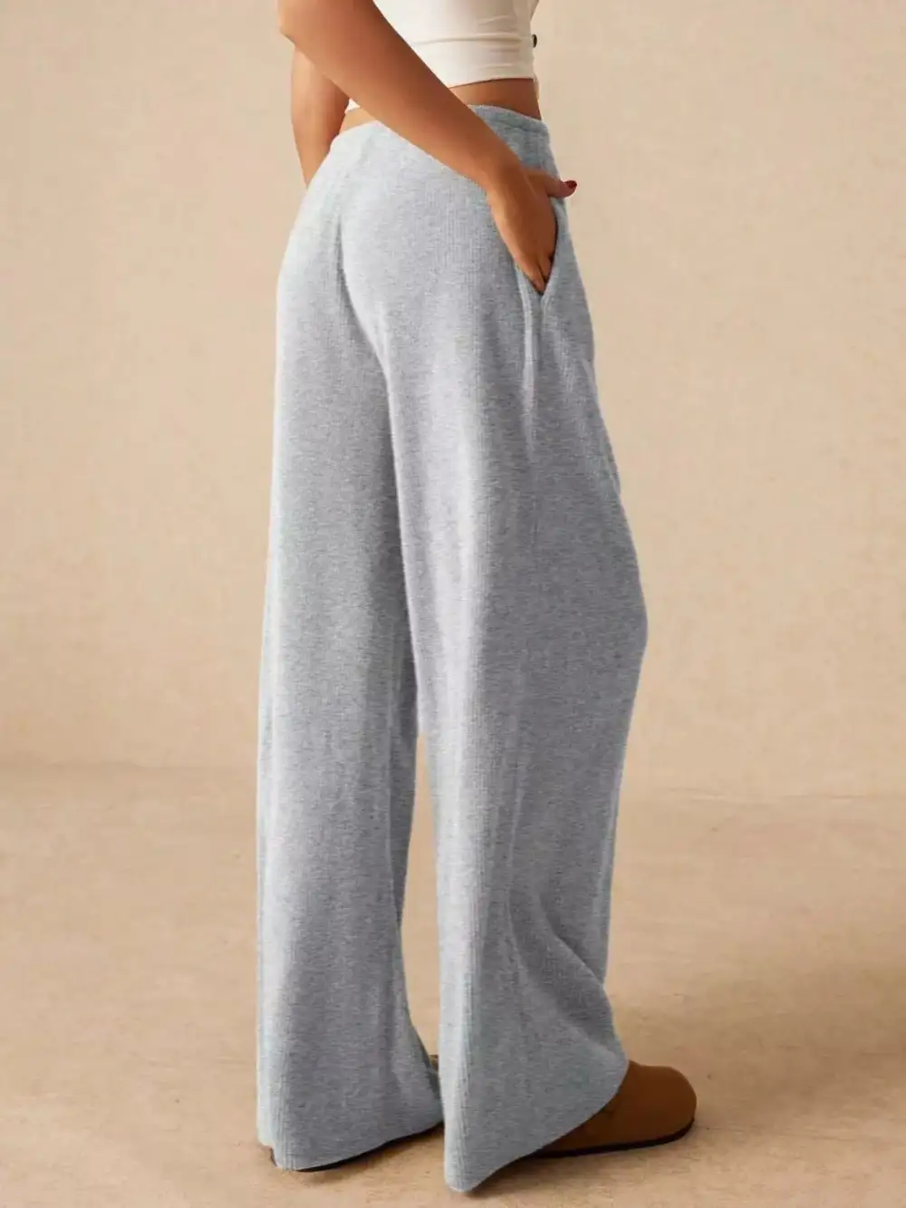 Weekend Drawstring Wide Leg Pants