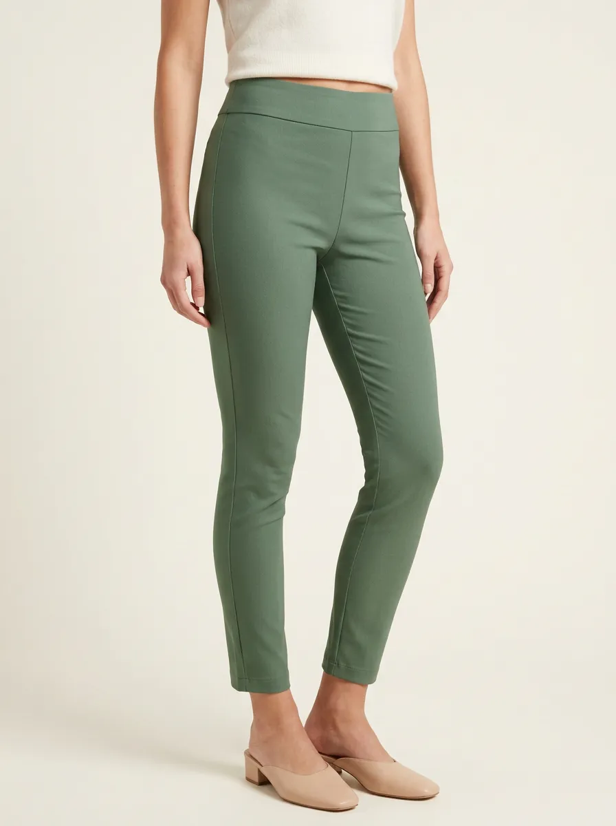 High-Stretch Slim Mid-Rise Stretch Pants