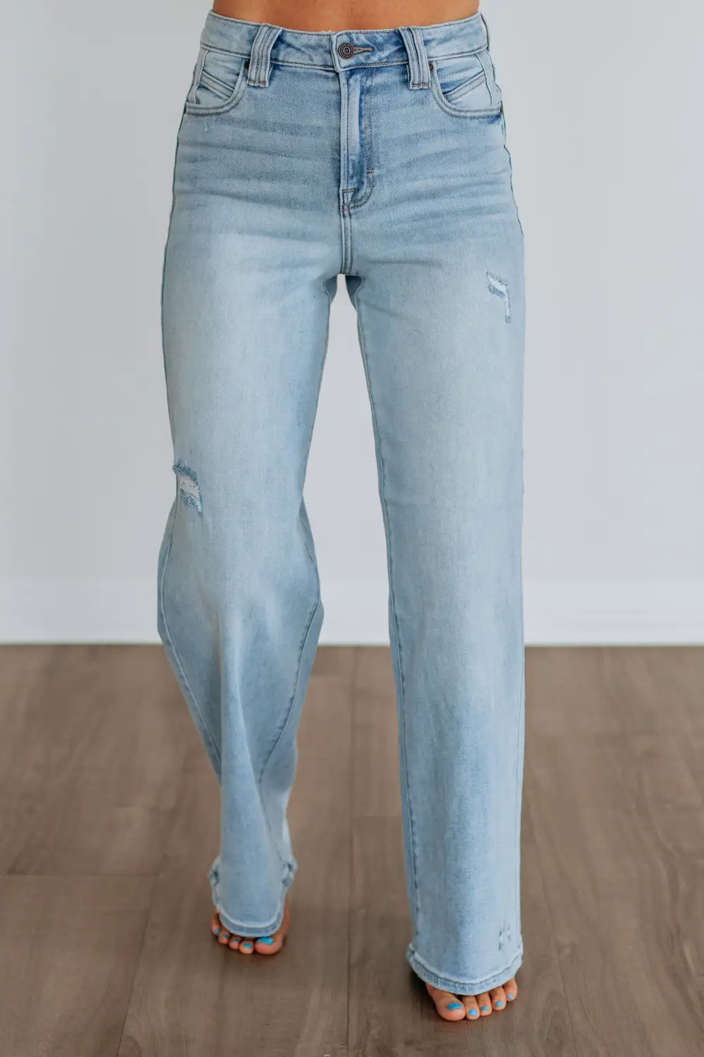 Women's High Rise Wide Leg Relaxed Fit Jeans