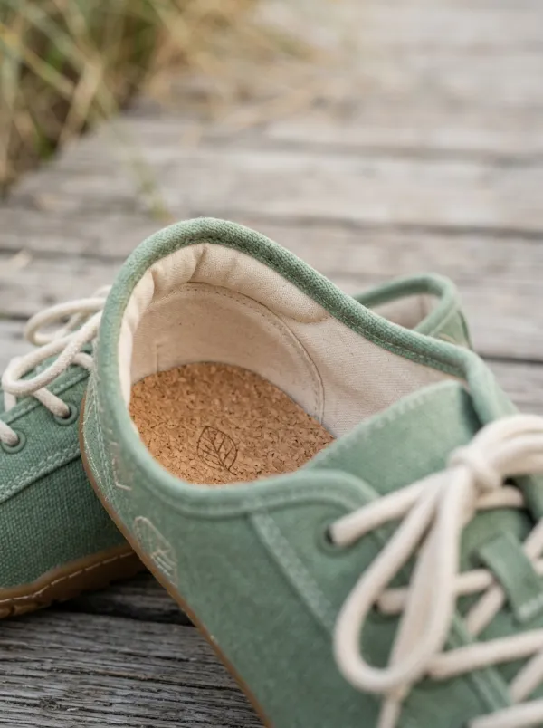 Trail-Inspired Leaf Graphic Finish Unisex Barefoot Shoes