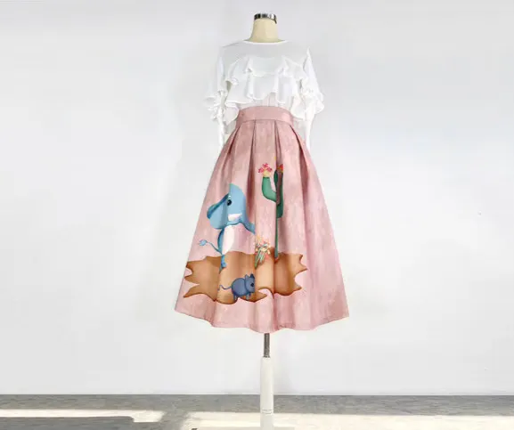 Easy Comfort Everyday Casual Polyester Skirt